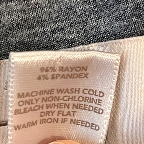 Ann Taylor LOFT Heather Gray Medium Pencil Skirt 24” Length Casual Stretch - Picture 5 of 6